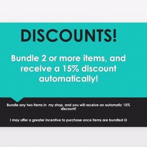 Bundle 2 or more items!!